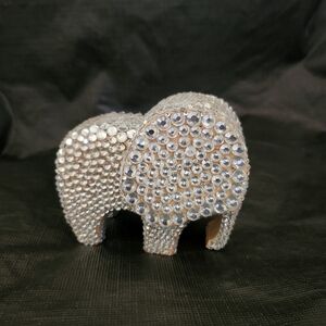 Rhinestones elephant decoration